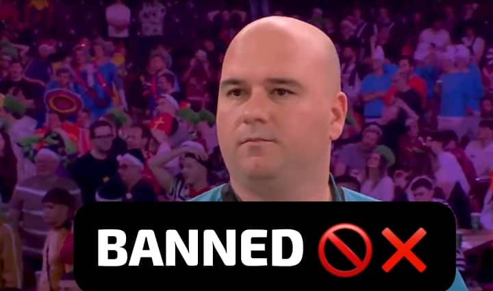 DARTS star Rob Cross faces 3 year BAN from DARTS after lewd gesture in World Championship loss❌